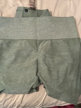 Gymshark Seamless High-Waist Active Shorts in Sage Green